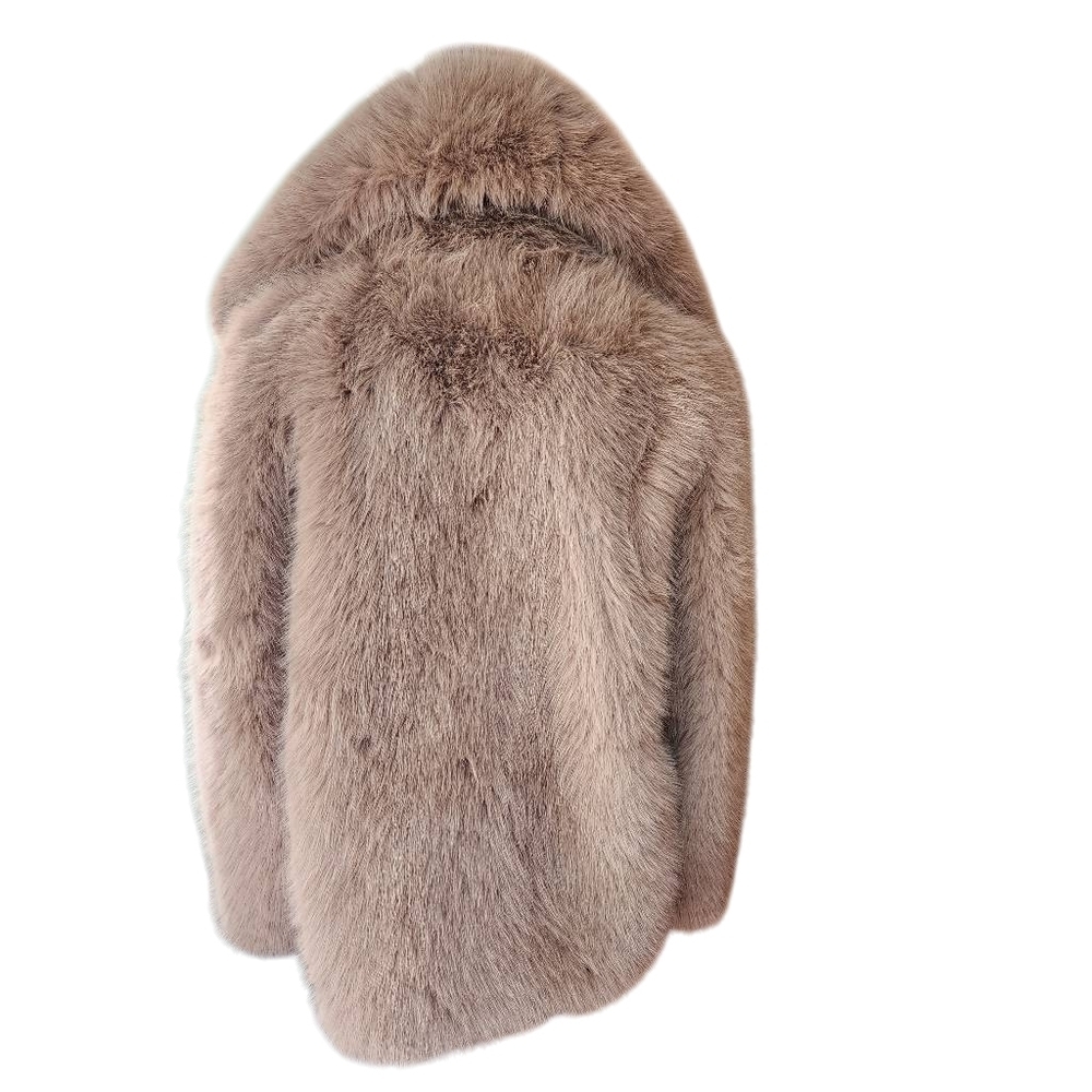 Laseti Luxurious Tan Faux Fur Coat (L) - Picture 7 of 8